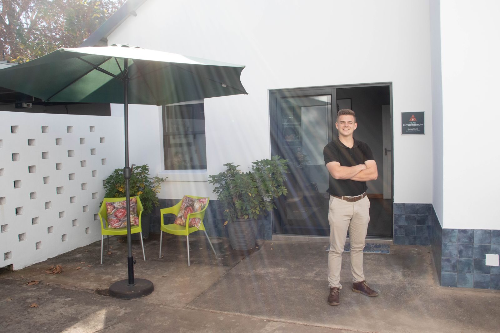 Peak Physiotherapy practice entrance in Mayville, Pretoria